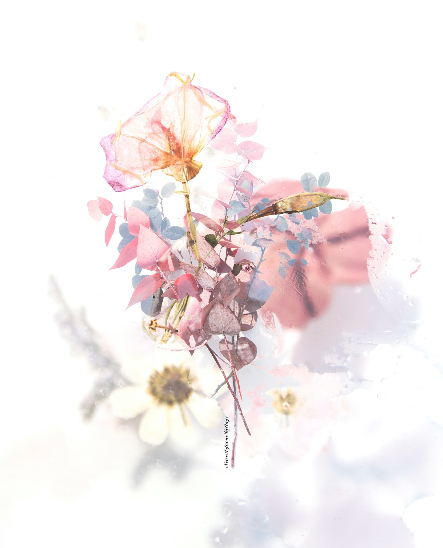 Figure-focused digital collage artwork